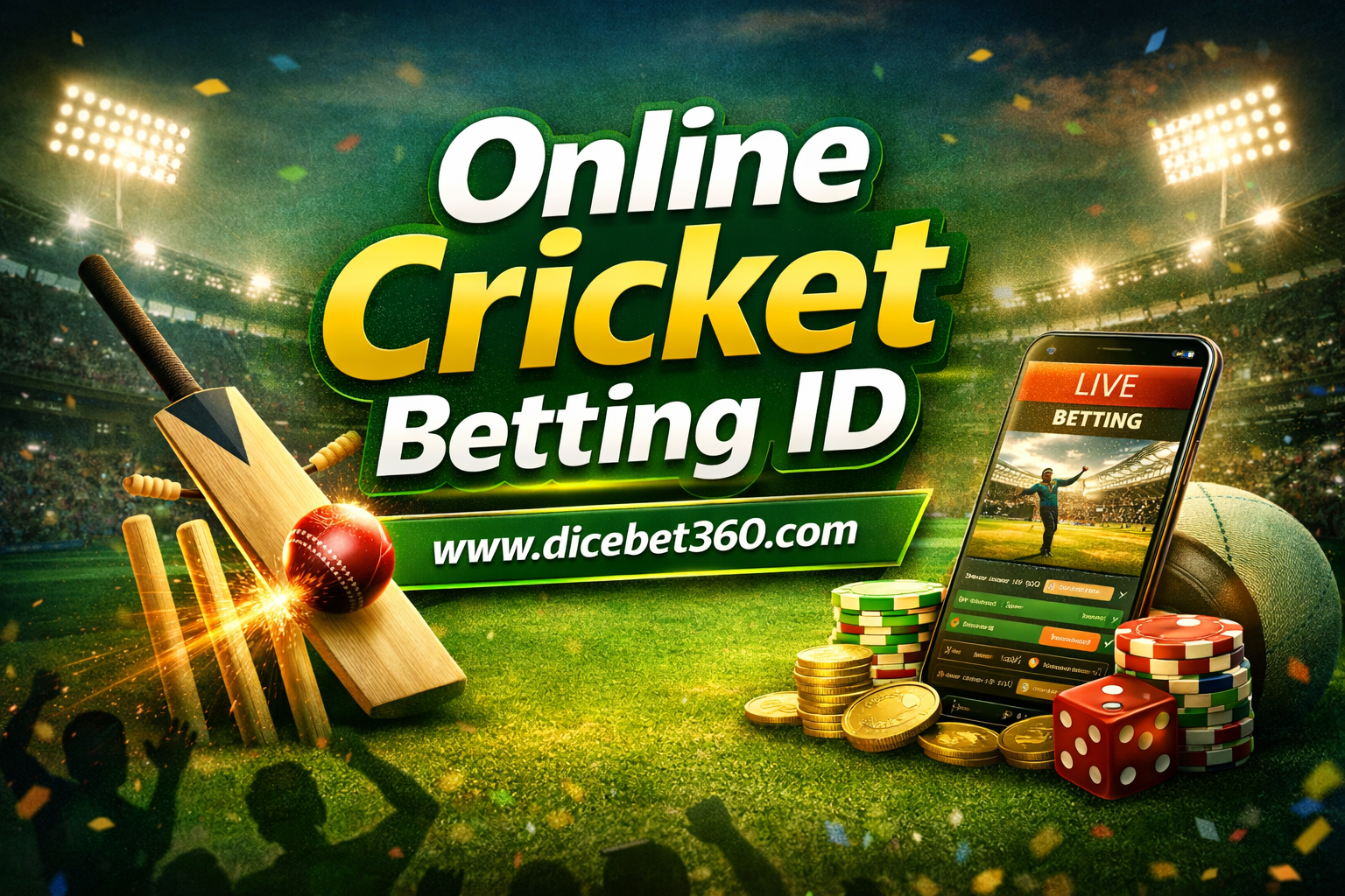 Online Cricket Betting ID in India - trusted provider Dicebet360