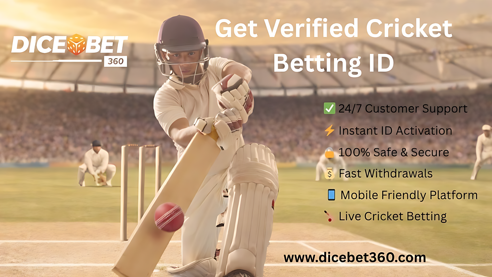 Get Verified Cricket Betting ID Today - trusted Cricket Betting ID Provider in India